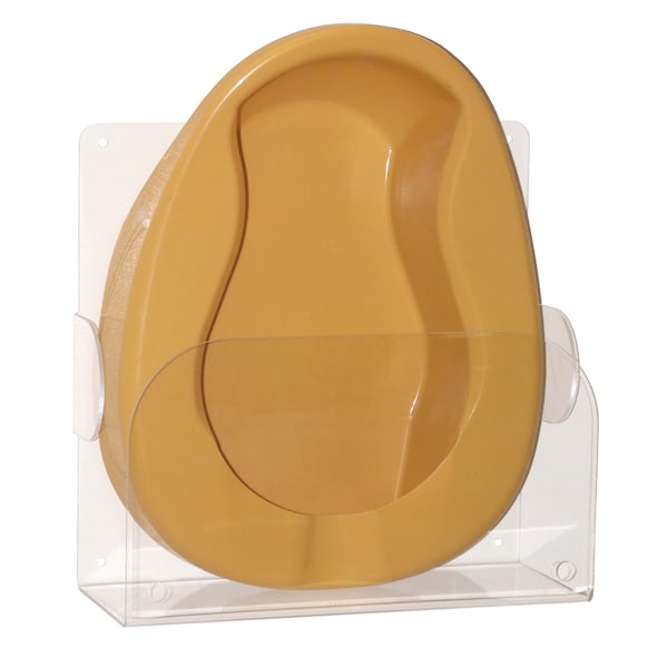 Clear Acrylic Wall Mountable Bedpan Storage Rack